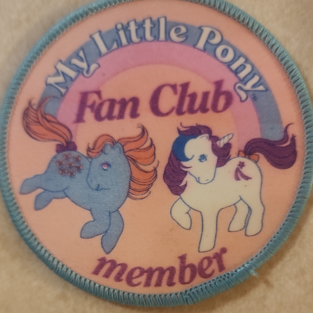 *RARE* 80's My Little Pony Fan Club Patch - •In Excellent Condition•